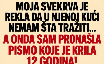 Svekrva me godinama odbacivala, a onda sam pronašla pismo koje je promijenilo sve Svekrva me godinama odbacivala, a onda sam pronašla pismo koje je promijenilo sve - featured image