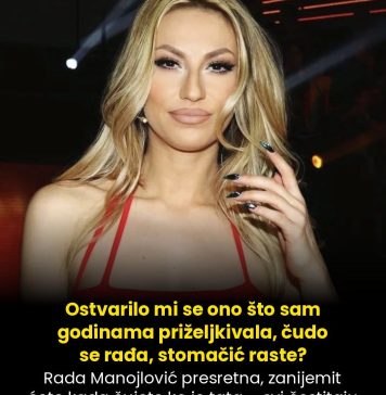 Ostvarilo mi se ono što sam godinama priželjkivala, čudo se rađa, stomačić raste? Rada Manojlović presretna, zanijemit ćete kada čujete ko je tata – svi čestitaju
