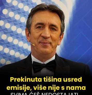 Prekinuta tišina usred emisije, više nije s nama: SVIMA ĆEŠ NEDOSTAJATI…