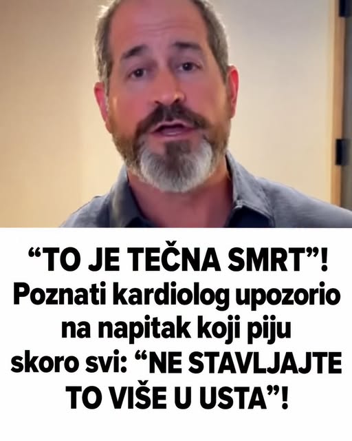 “T0 JE TEČNA SMRT”! Poznati kardiolog upozorio na napitak koji piju skoro svi: “NE STAVLJAJTE T0 VIŠE U USTA”! - featured image
