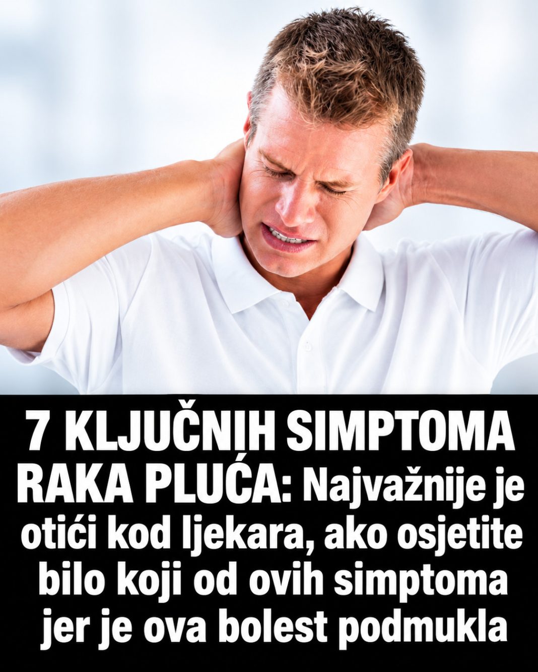 7 ključnih simptoma raka pluća: Najvažnije je otići kod ljekara, ako osjetite bilo koji od ovih simptoma jer je ova bolest podmukla - featured image 7 ključnih simptoma raka pluća: Najvažnije je otići kod ljekara, ako osjetite bilo koji od ovih simptoma jer je ova bolest podmukla - featured image