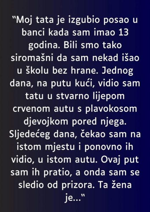 “Moj tata je izgubio posao u banci kada sam imao 13 godina…” - featured image