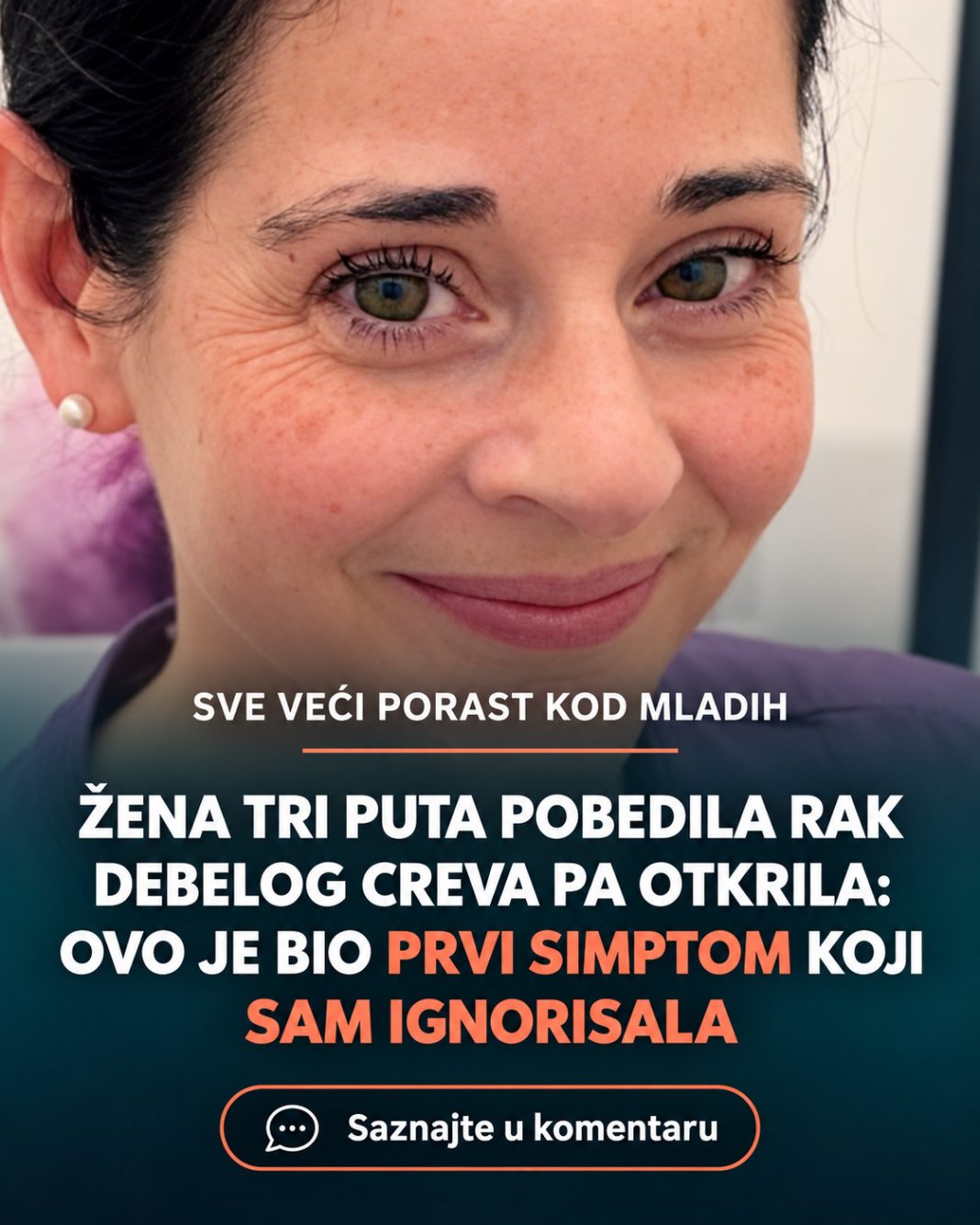 Tri puta se suočila sa rakom debelog creva: Prve simptome primetila je sa 14 godina - featured image Tri puta se suočila sa rakom debelog creva: Prve simptome primetila je sa 14 godina - featured image