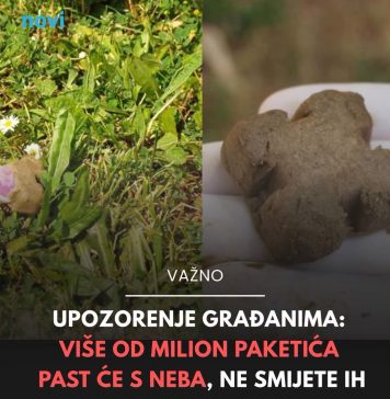 Upozorenje građanima: Više od milion paketića past će s neba, ne smijete ih dirati golim rukama - featured image
