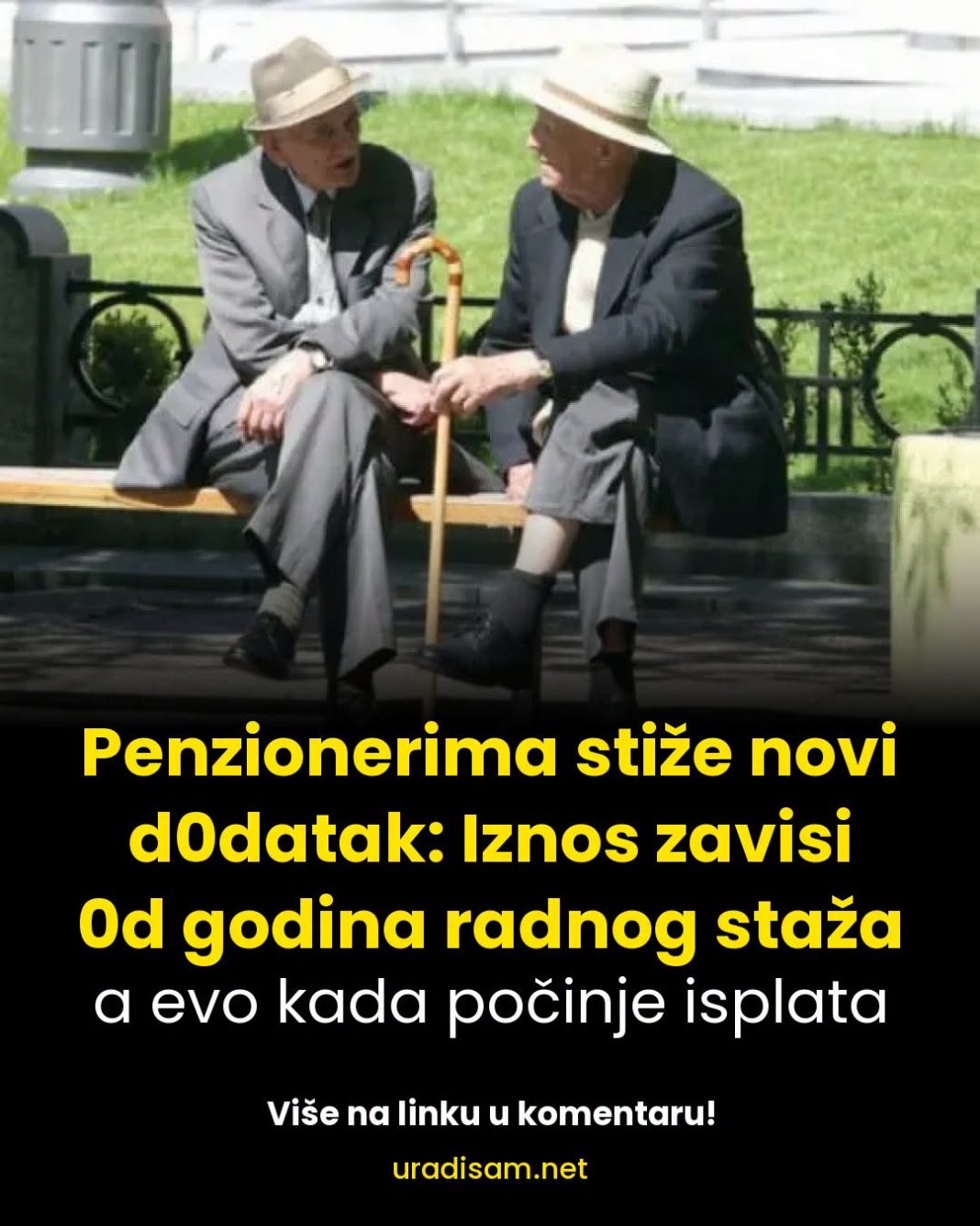 Penzionerima stiže novi d0datak: Iznos zavisi 0d godina radnog staža, a evo kada počinje isplata - featured image