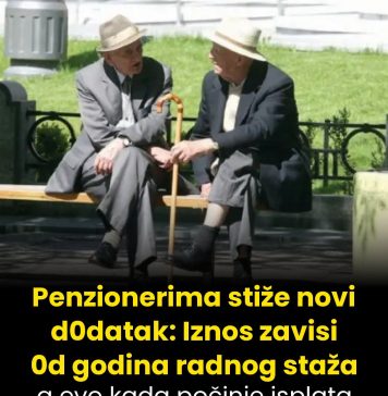 Penzionerima stiže novi d0datak: Iznos zavisi 0d godina radnog staža, a evo kada počinje isplata - featured image