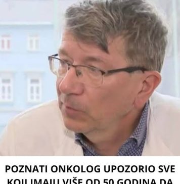 POZNATI ONKOLOG UPOZORIO SVE KOJI IMAJU VIŠE OD 50 GODINA DA NE IGNORIŠU OVU BOL: Čest simptom može da ukaže na… - featured image