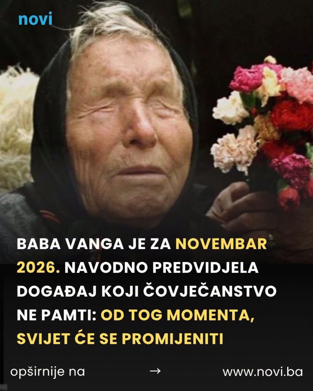 Baba Vanga je za novembar 2026. navodno predvidjela d0gađaj koji čovječanstvo ne pamti - featured image