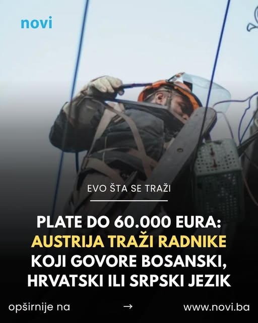 Plate d0 60.000 eura: Austrija traži radnike koji govore bosanski, hrvatski ili srpski jezik - featured image